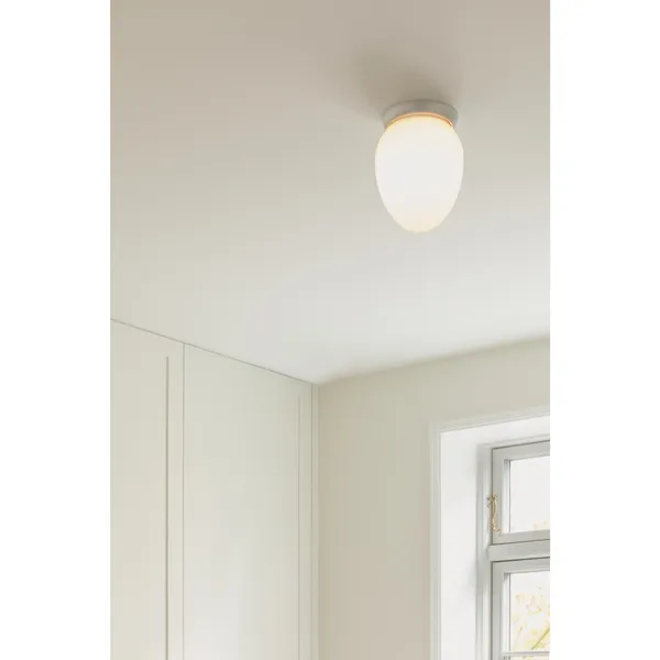 Rizzatto 171 Ceiling Light Satin Silver/Opal