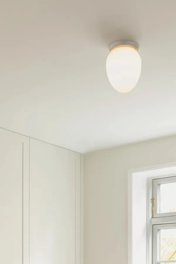 Rizzatto 171 Loftlampe Satin Sølv/Opal