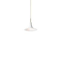 Petalii 1 Hanglamp Klein Wit/ Gepolijst Messing