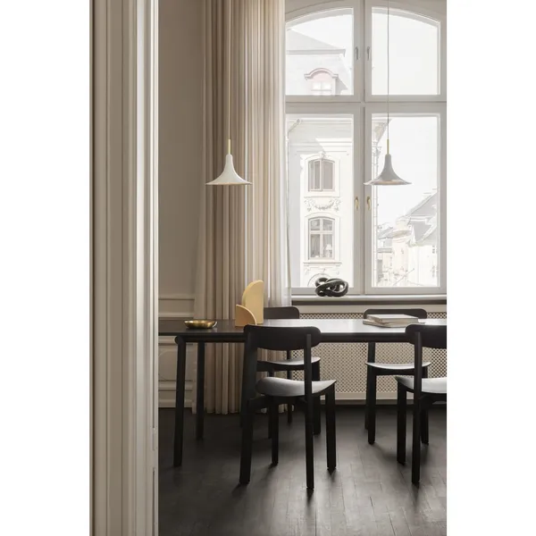 Petalii 1 Hanglamp Klein Wit/ Gepolijst Messing