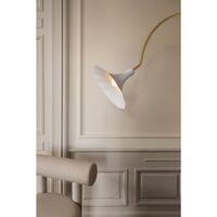 Petalii Floor Lamp White/Polished Brass
