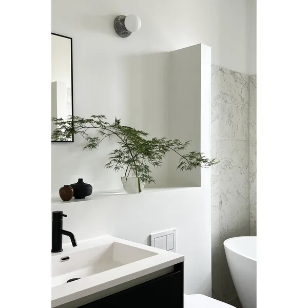 Torrano 13 Wall/ Ceiling Light Gray Marble