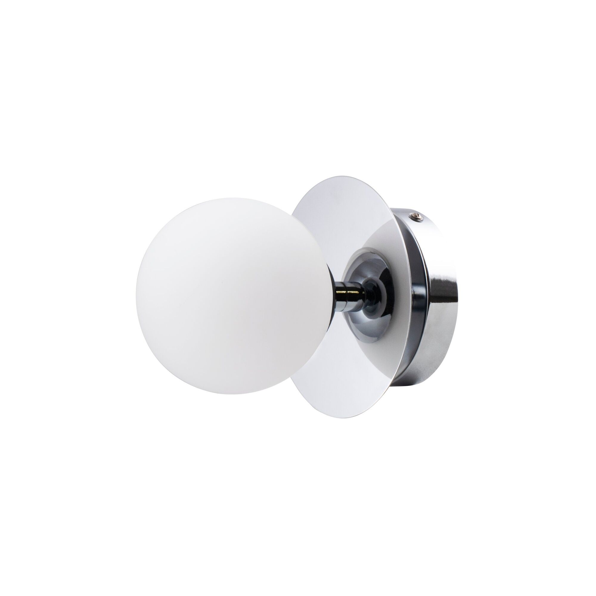 Applique/ Plafonnier Art Déco Chrome/ Blanc