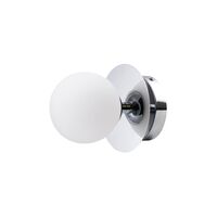Art Deco Wall/ Ceiling Light Chrome/ White