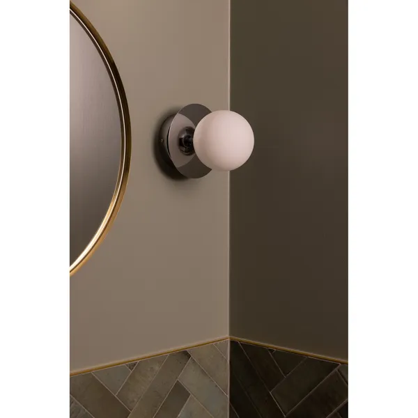 Art Deco Wall/ Ceiling Light Chrome/ White