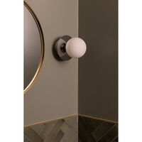 Art Deco Wall/ Ceiling Light Chrome/ White