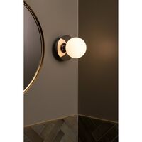 Art Deco Wall/ Ceiling Light Chrome/ White
