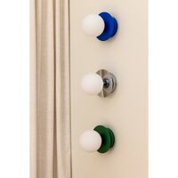 Art Deco Wall/ Ceiling Light Chrome/ White