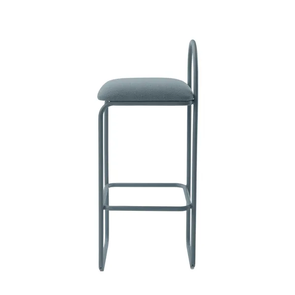 ANGUI Barkruk 92,5 cm Stoffig Blauw