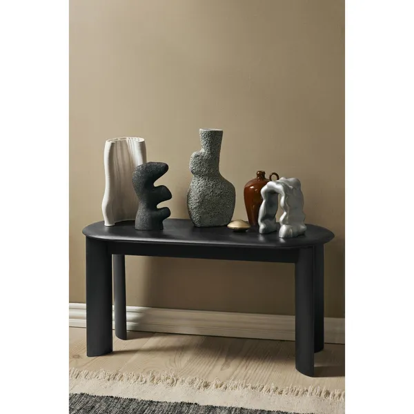 Bevel Bench Black/ Beech