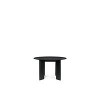 Bevel Round Dining Table Ø117 Black/ Beech