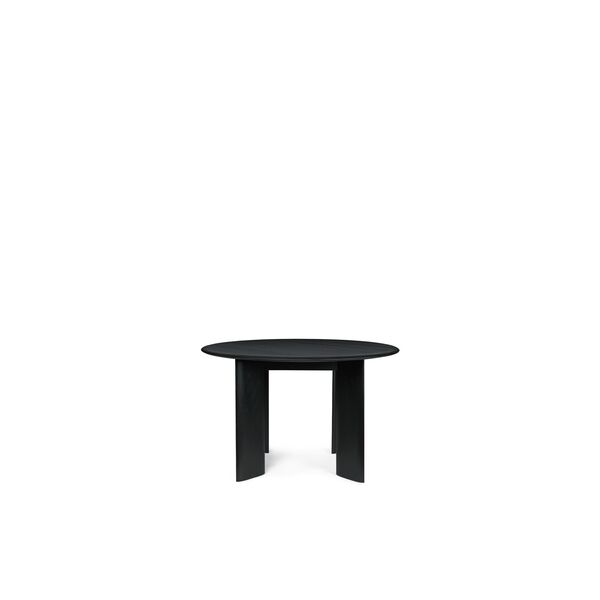 Bevel Round Dining Table Ø117 Black/ Beech
