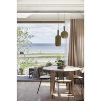 Bevel Round Dining Table Ø117 Black/ Beech