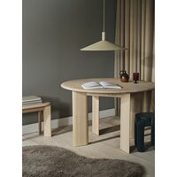 Bevel Round Dining Table Ø117 Black/ Beech