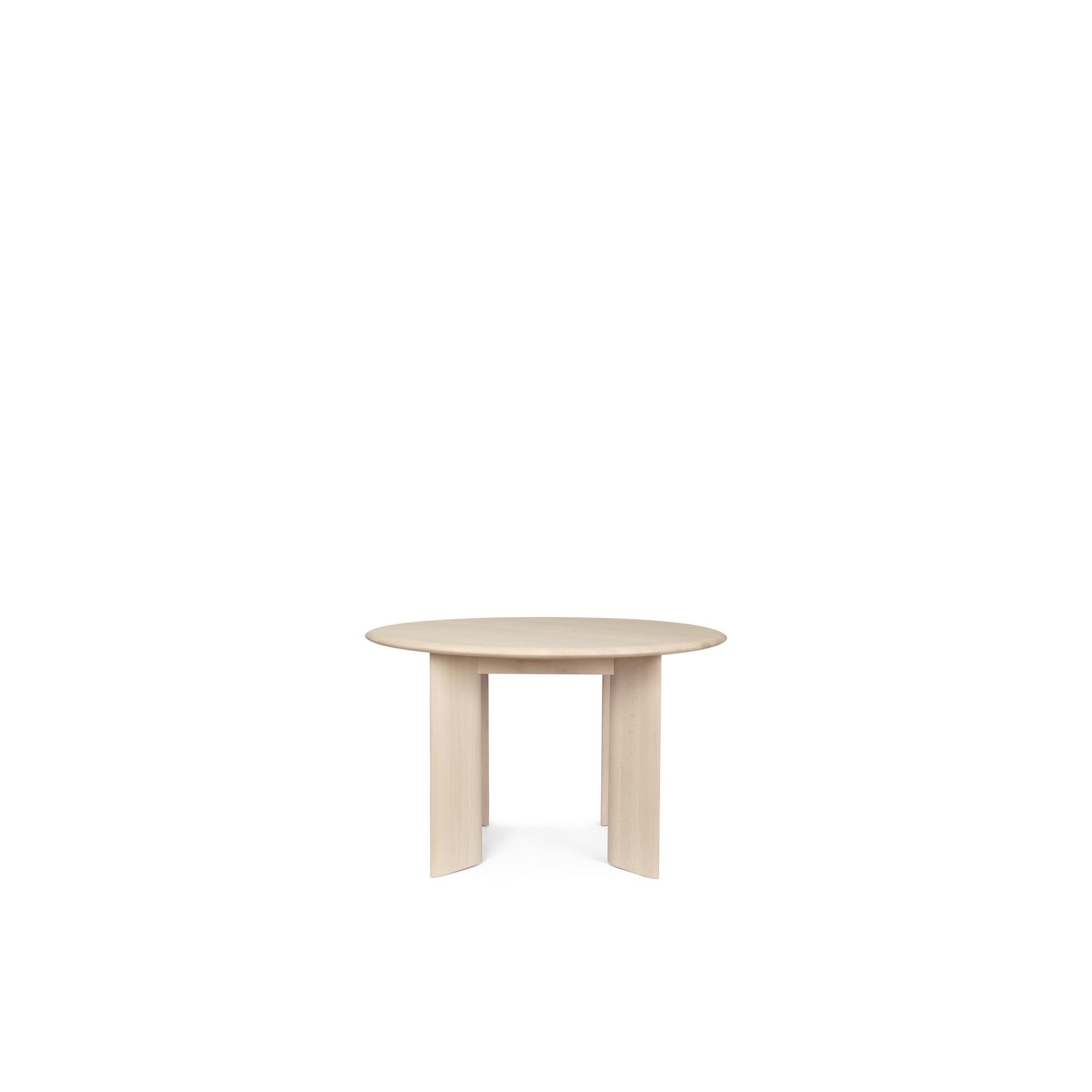 Bevel Rundt Spisebord É117 Hvit/ Bøk