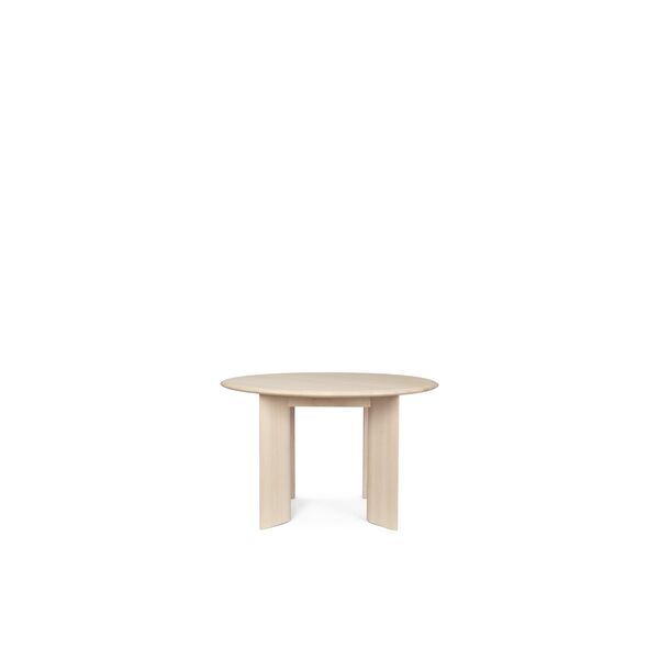 Bevel Ronde Eettafel Ø117 Wit/Beuken