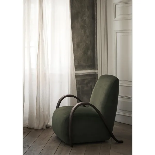Buur Sessel Samt Kiefernholz