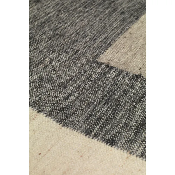Counter Carpet 140x200 cm Charcoal/ Off White