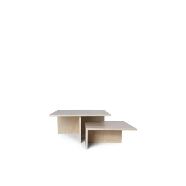Table Basse Distinct Grande Duo en Travertin