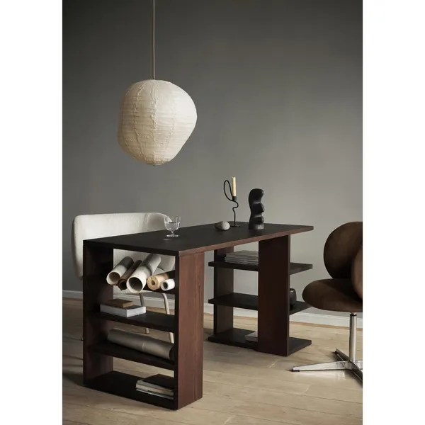 Edre Desk Dark/Pine Wood