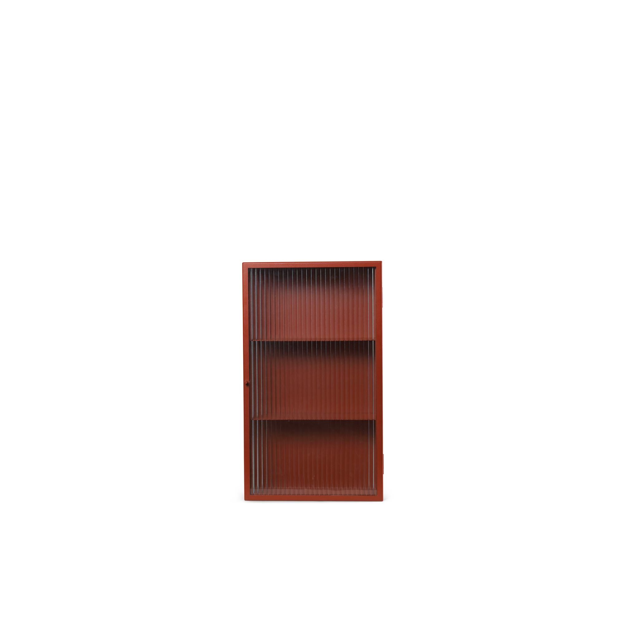 Haze Etagère Murale Verre/Rouge Oxyde