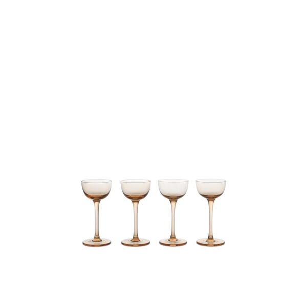 Host - Juego de 4 Vasos de Licor, Color Rubor
