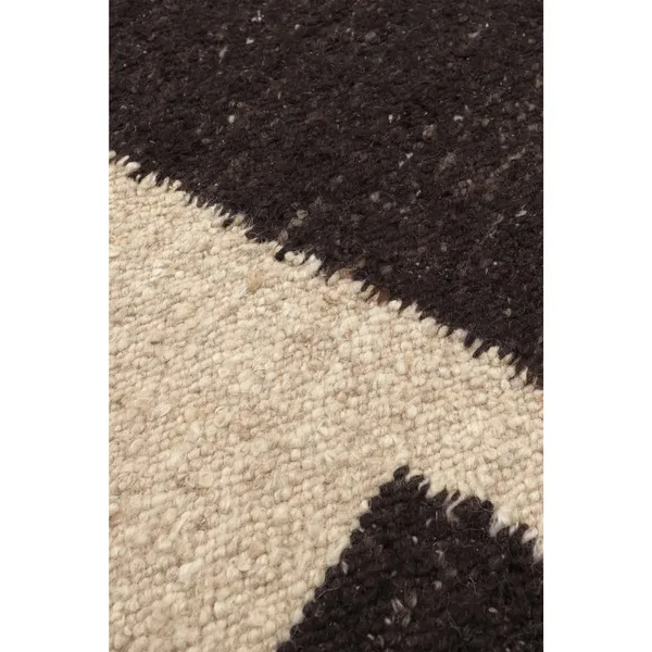 Piece Carpet 140x200 cm Off White/ Coffee