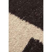 Piece Teppich 200x300 cm Cremefarben/Kaffee
