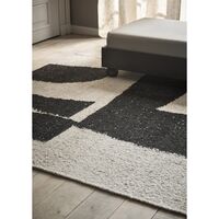 Piece Teppich 200x300 cm Cremefarben/Kaffee
