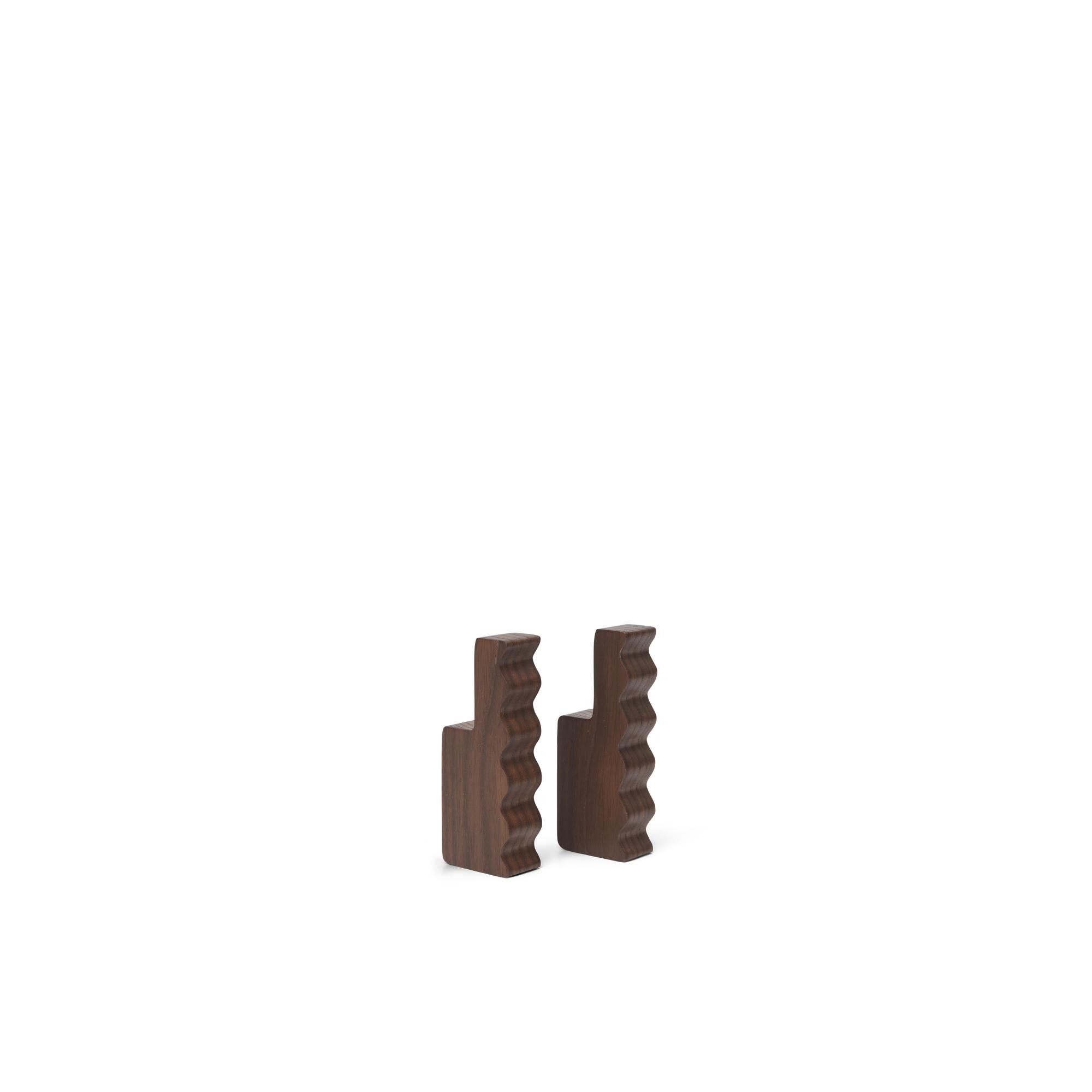 Unda Crochets Lot de 2 Marron Foncé