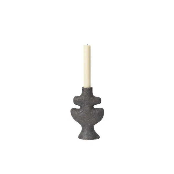Yara Candlestick Small Rustic Iron