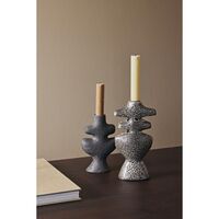 Yara Candlestick Small Rustic Iron