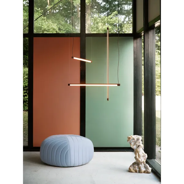 Fine Pendel Lampe 120 Grå