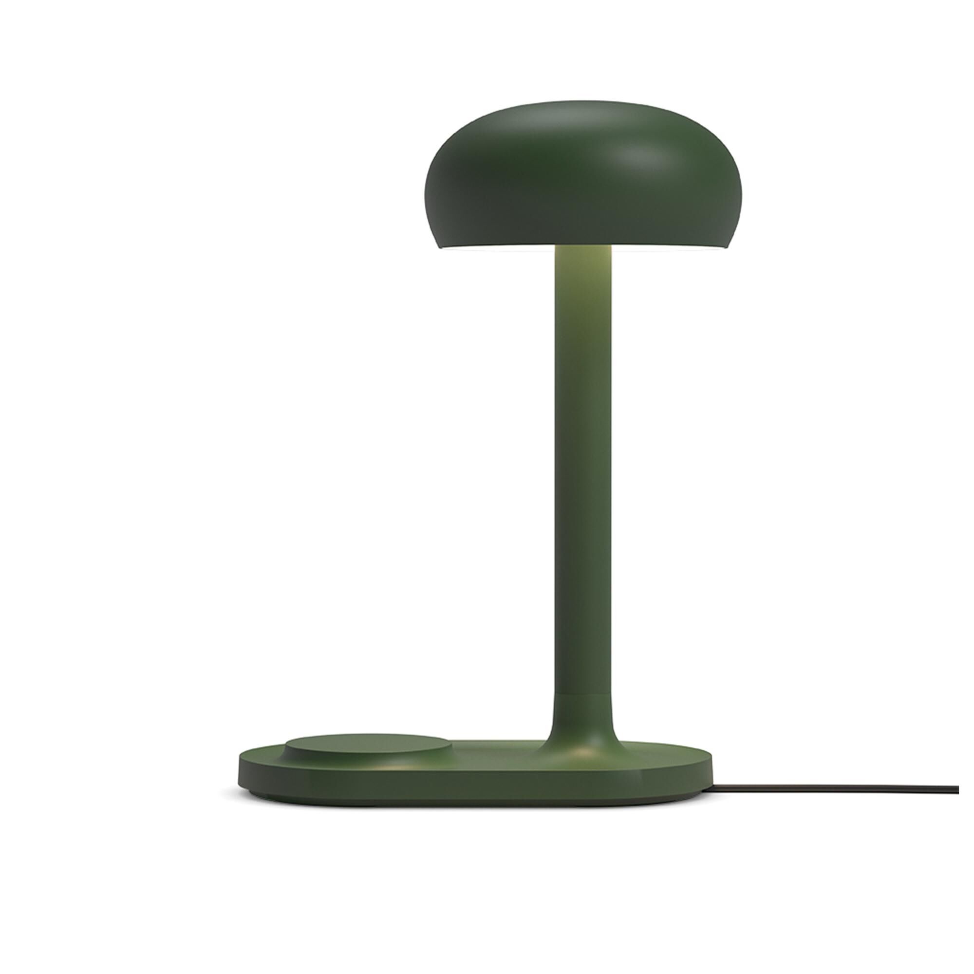 Eva Solo Emendo Bordslampa Med QI Sladdl&ouml;s Laddare Emerald Green
