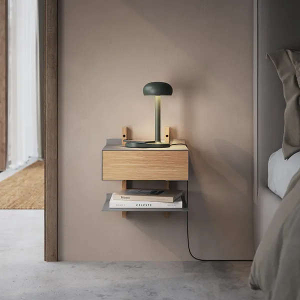 Eva Solo Emendo Table Lamp With QI Cordless Charger Emerald Green