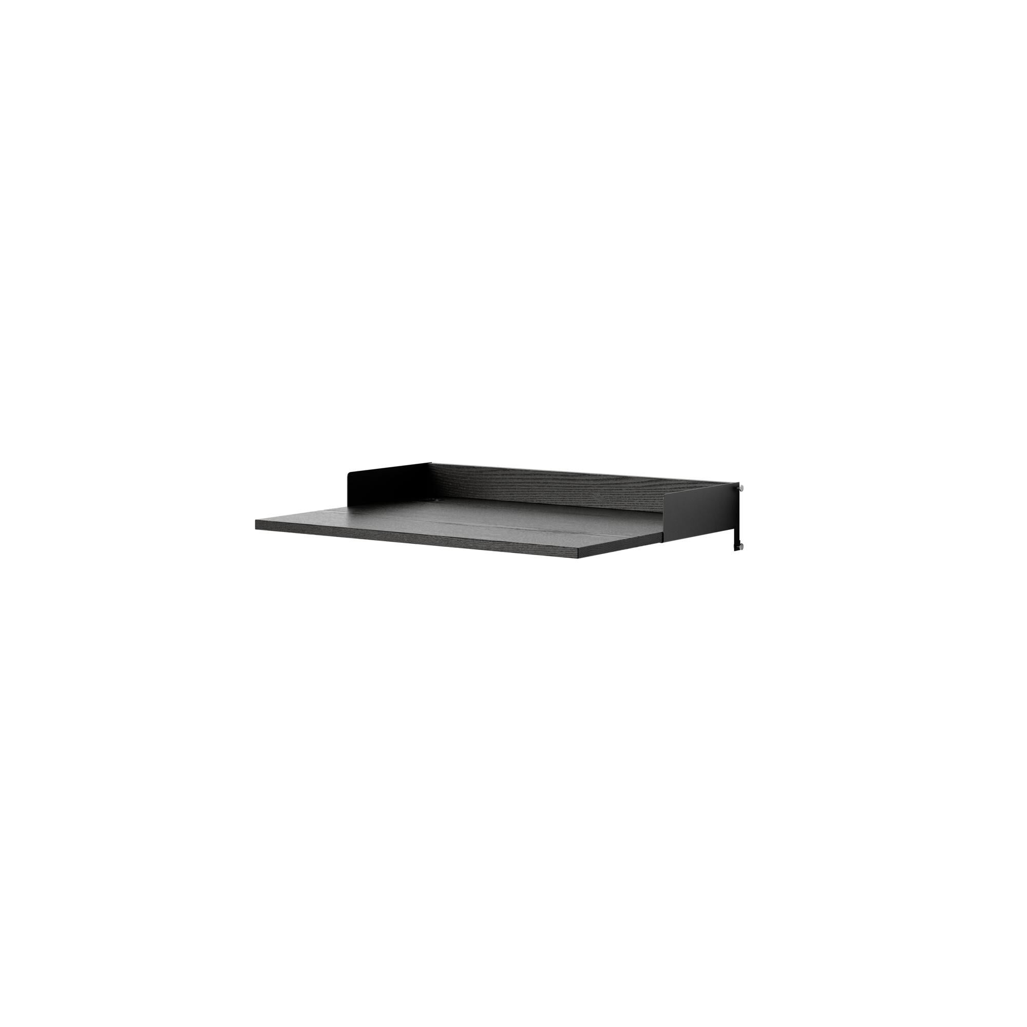 Ensemble D'étagères de Bureau Frêne Noir/Noir
