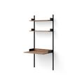 Study Bookcase 1900 Walnut/ Black