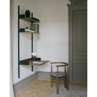 Studiebokhylle 1900 Valnøtt/ Sort