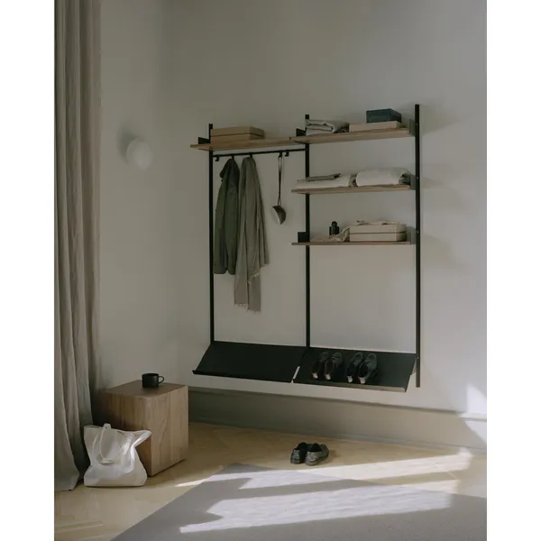 Wardrobe Shelf 3 Black