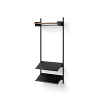 Wardrobe Shelf 1 Walnut/ Black