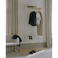 Garderobehylle 1 Eik/ Hvit