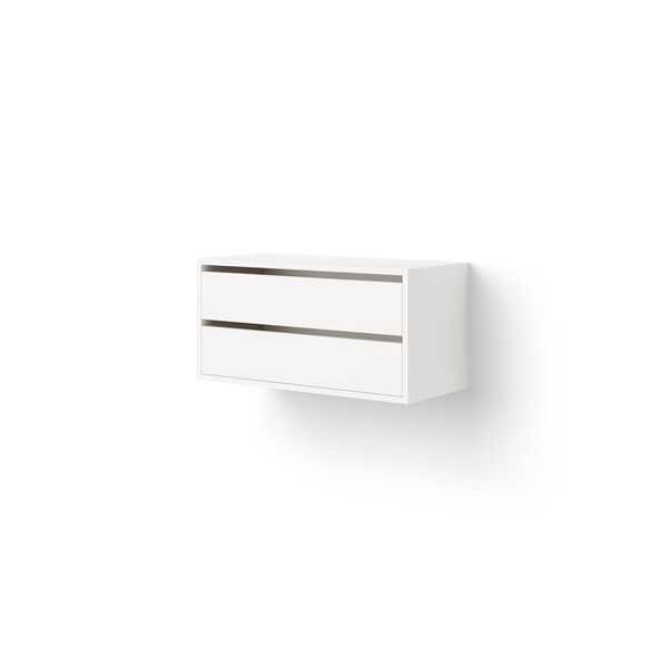 Cabinet Bookcase Low With Shelves White