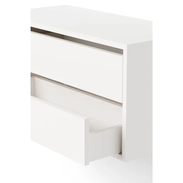 Libreria Mobile Bassa Con Ripiani Bianco