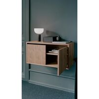 Cabinet Bookcase Low With Shelves Oak