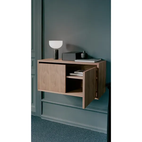 Mueble Librería Baja Con Puertas Blanco