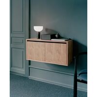 Cabinet Bookcase Low With Doors Walnut