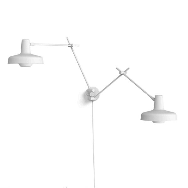 Arigato Dubbel V&auml;gglampa Vit