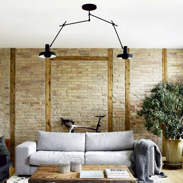 Arigato Double Ceiling Light Black