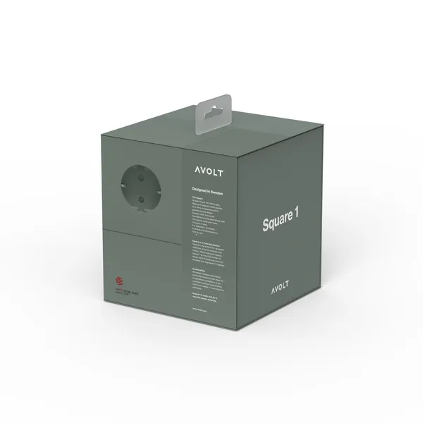 Square 1 USB C & Magnet 180cm Eichengrün