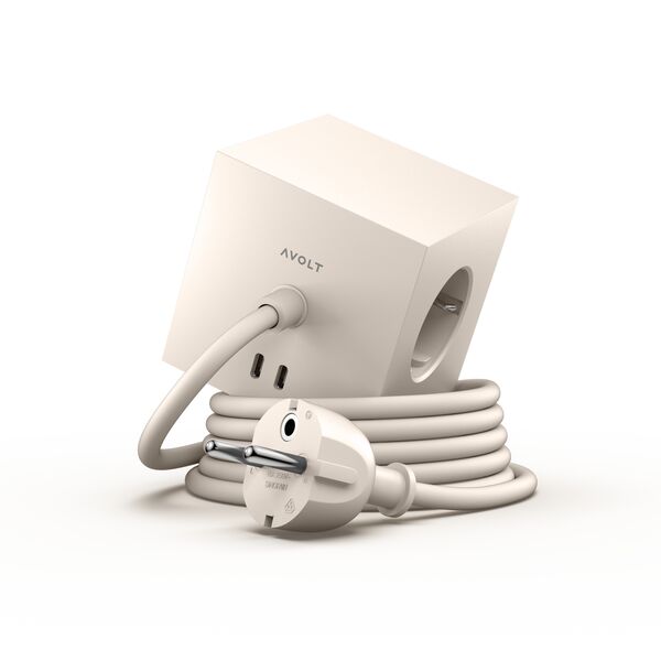 Square 1 USB C & Magneet 180cm Beige